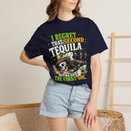 Tequila Skull T-Shirt – "I Regret That Second Tequila... And Also The First One" Funny Party Tee