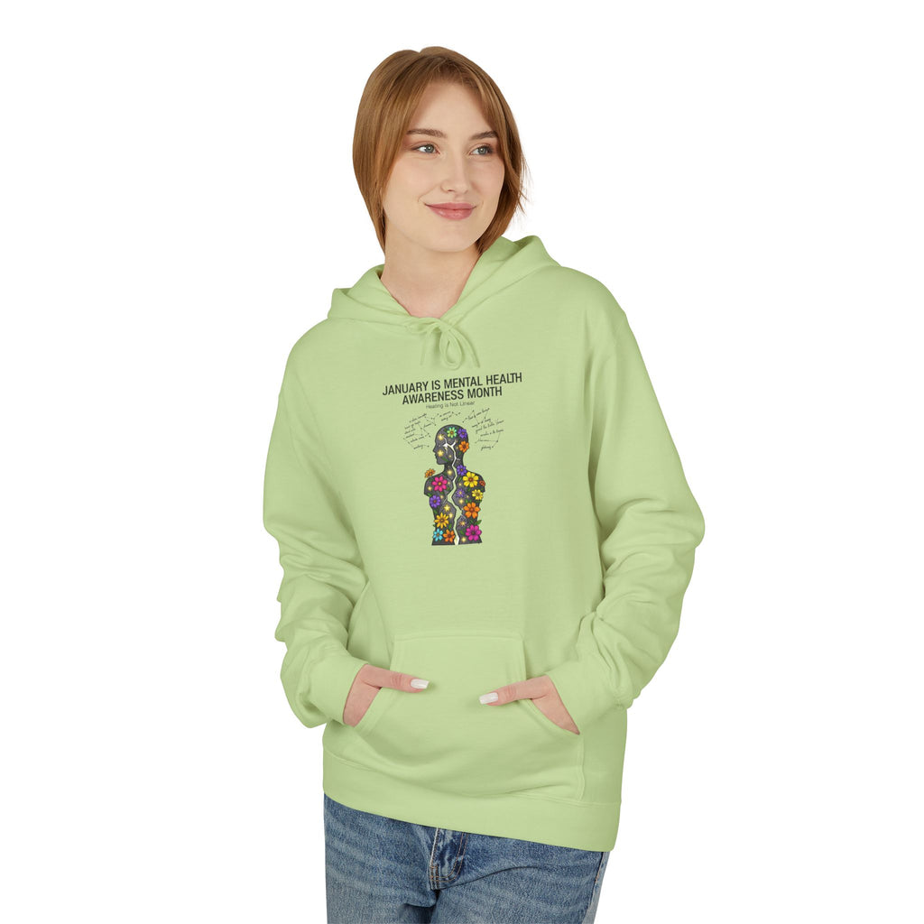 Mental Health Awareness Hoodie – 'Be Real, Be Heard' Supportive Graphic Pullover