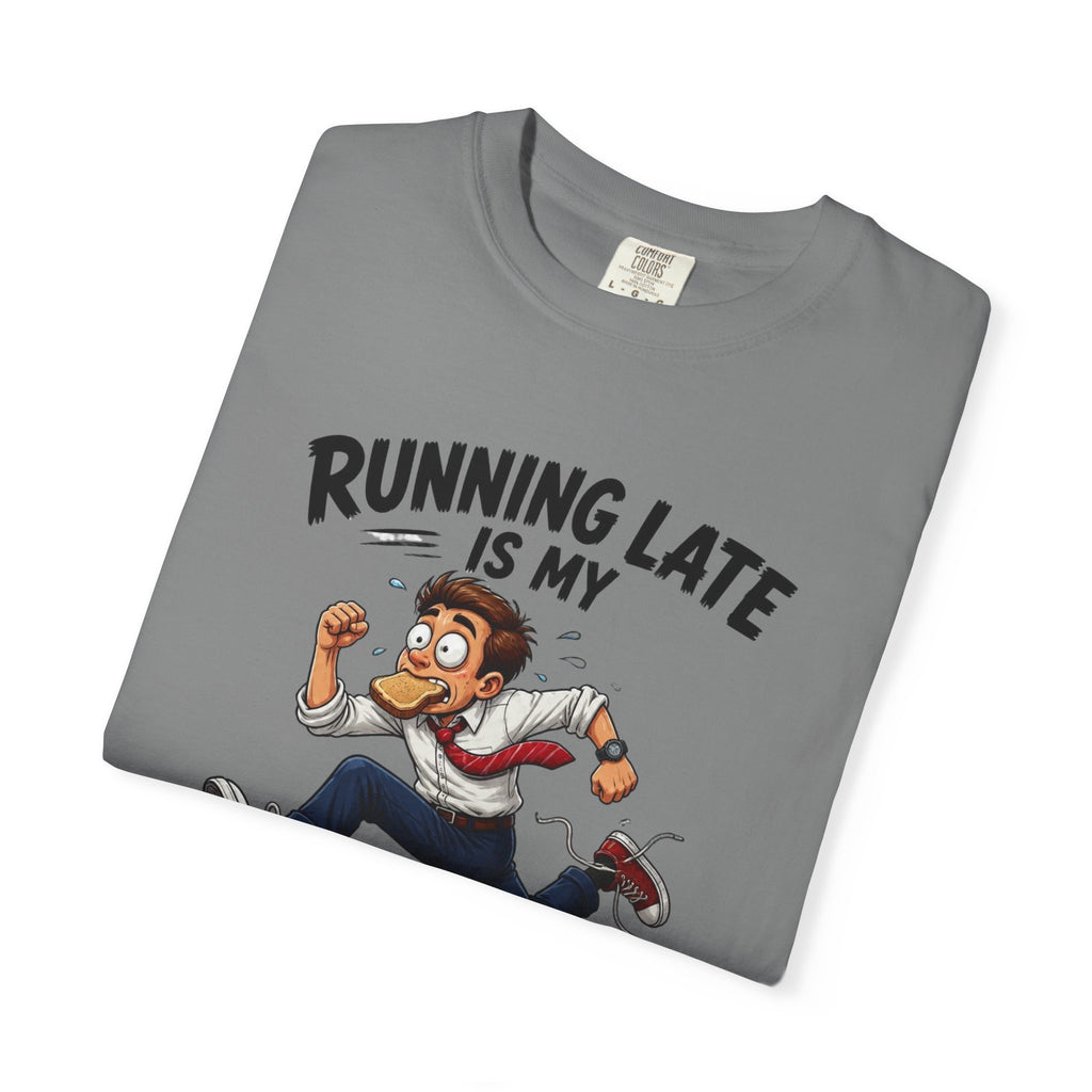 Running Late Is My Cardio T-Shirt — Funny Running Graphic Tee