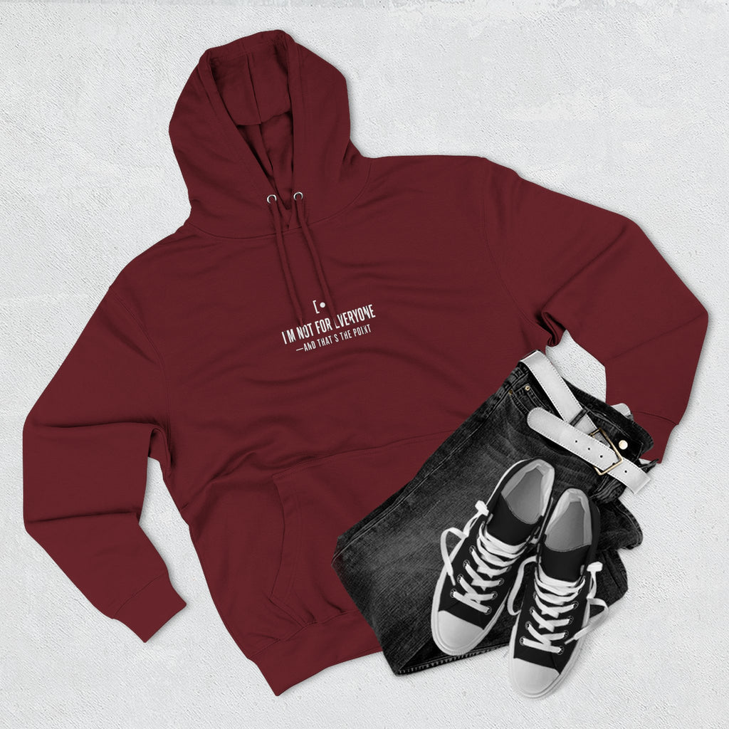 Minimal Embroidered Fleece Hoodie