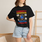 T-Shirt — "Currently Experiencing Technical Difficulties" Funny Tech Support Graphic Tee