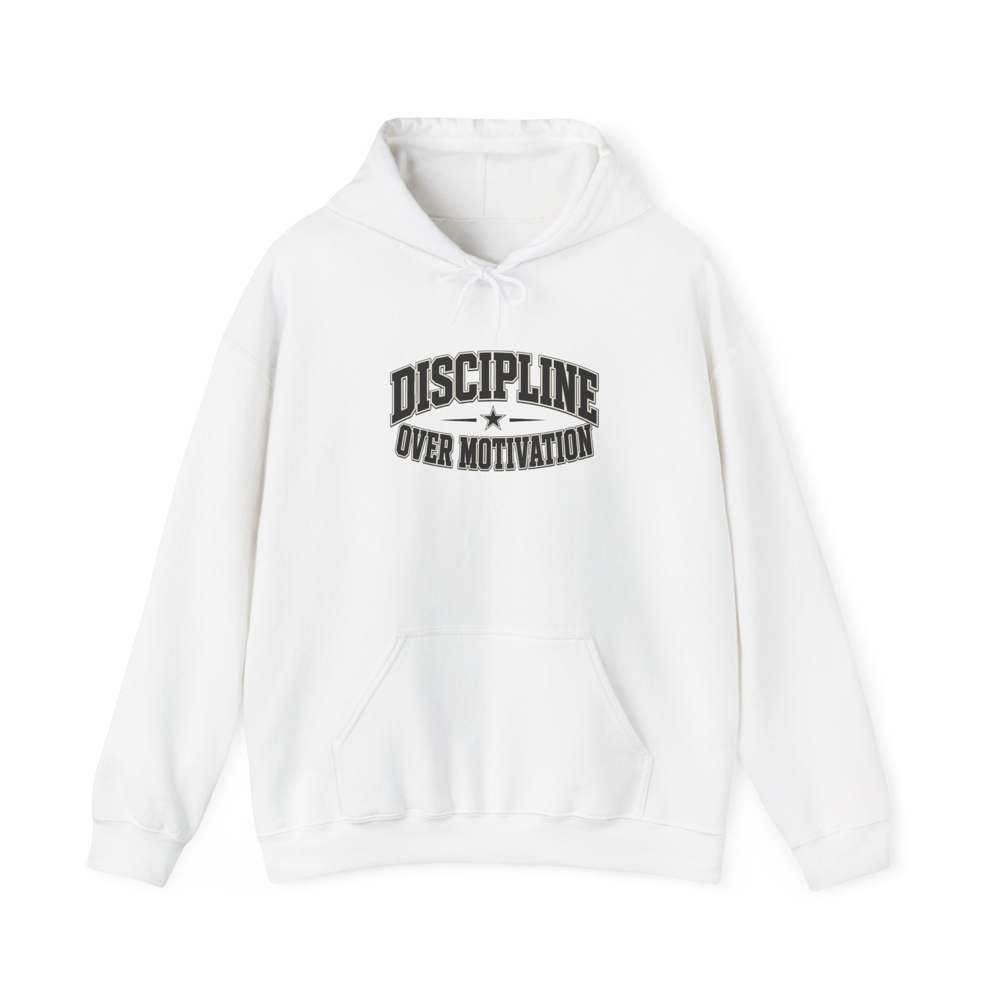 Discipline Over Motivation Hoodie – Motivational Gym Hoodie