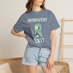 Introvert Exit T-Shirt — Funny Introvert Graphic Tee