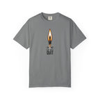 Motivational Flame T-Shirt — "The Day I Don't Quit" Inspirational Tee