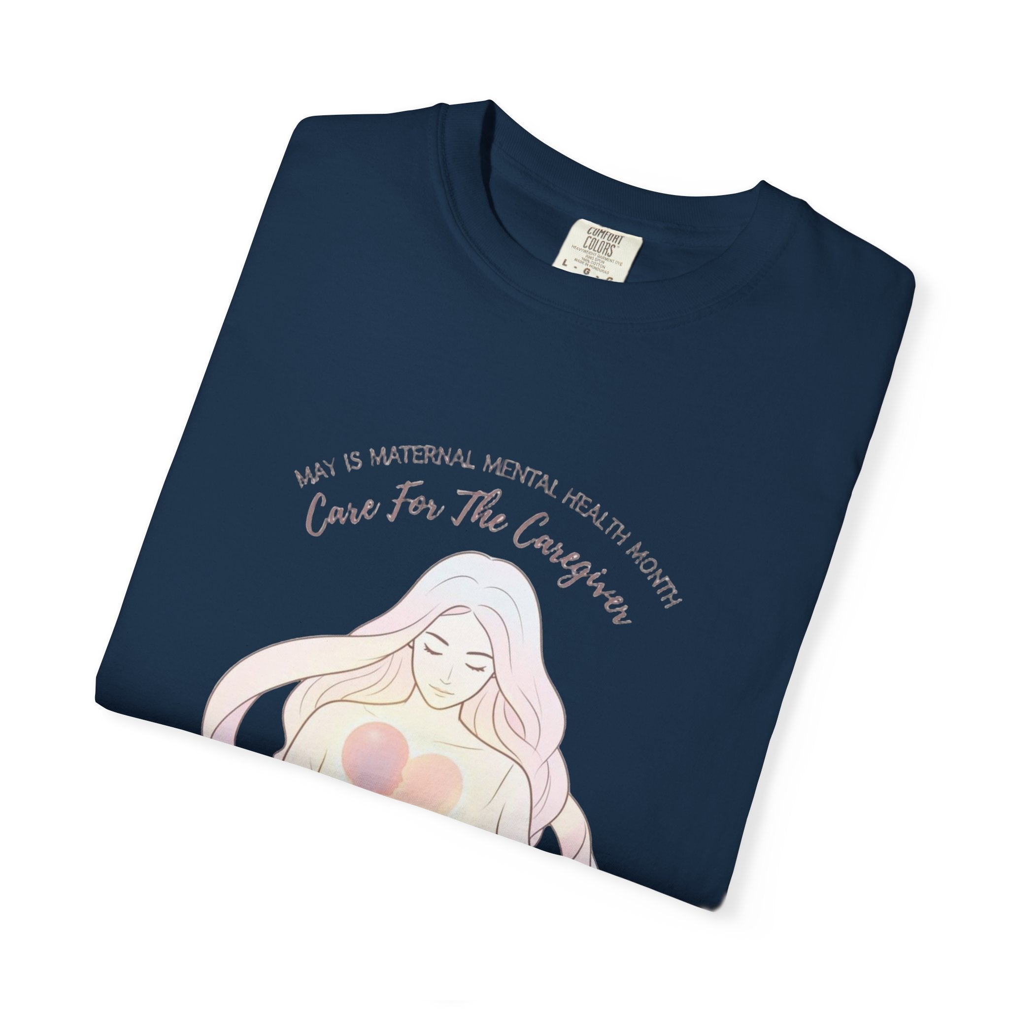 T-Shirt — Care For The Caregivers Graphic Tee (Self-Care Heart Illustration)