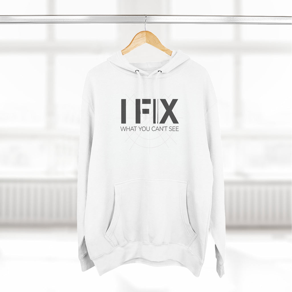 Hoodie — “I FIX What You Can’t See” Mechanic & Tech Repair Fleece Hoodie