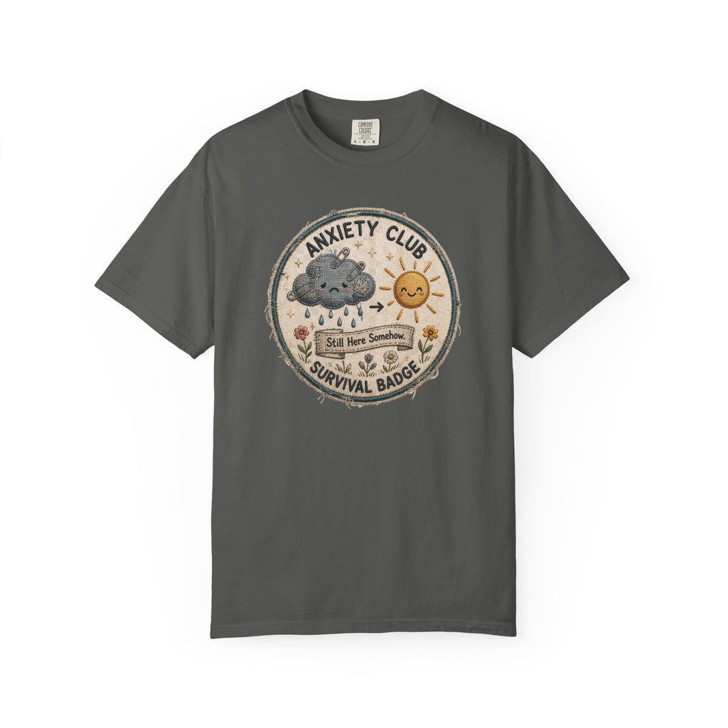 Anxiety Club Survival Badge T-Shirt