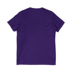 V-Neck Tee — "I Was Born at a Very Young Age and It's Been Downhill Since" Funny Adulting Shirt