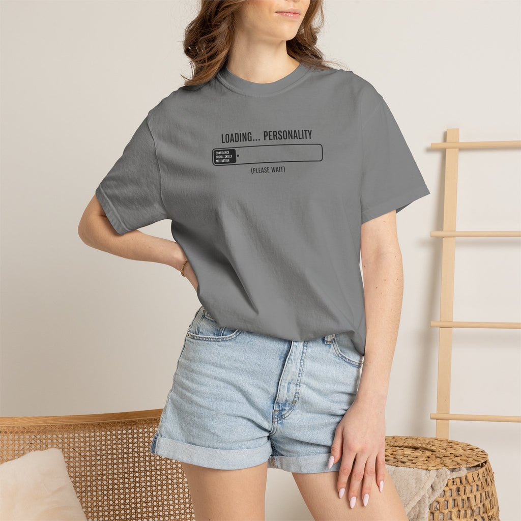 Loading Personality T-Shirt — Funny Progress Bar Graphic Tee