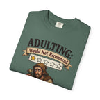 Adulting Would Not Recommend T-Shirt — Funny Taxes Graphic Tee