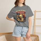 T-Shirt — "We the People Are Exhausted" Patriotic Vintage Eagle Tee