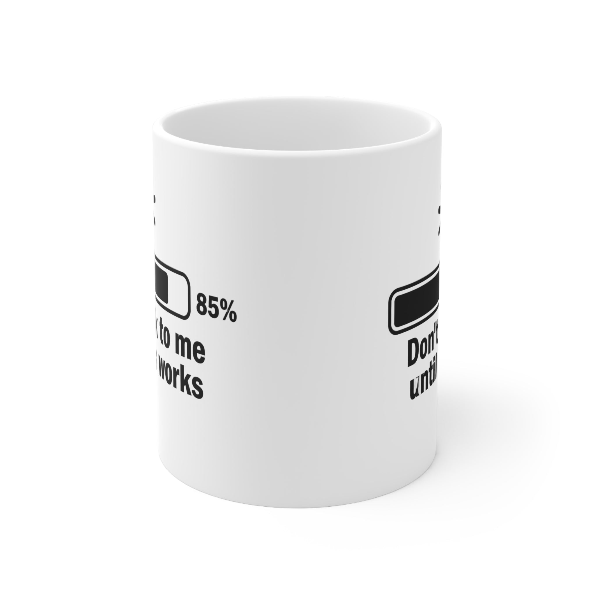 Mug — "Don't Talk to Me Until This Works" Loading Bar Coffee Mug