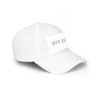 Off Duty Baseball Cap — Minimal White Low Profile Hat