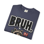 Bruh Raccoon Graphic T-Shirt — Lazy Chill Cartoon Tee