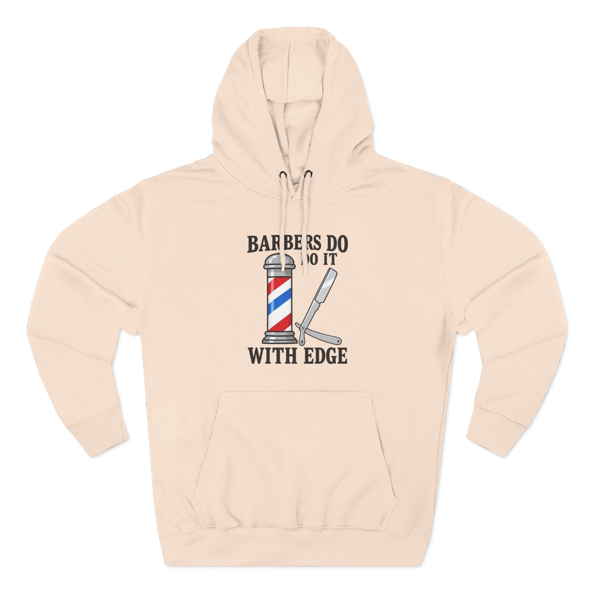 Barber Hoodie — "Barbers Do It With Edge" Hooded Sweatshirt