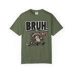 Bruh Raccoon Graphic T-Shirt — Lazy Chill Cartoon Tee