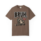 Bruh Raccoon Graphic T-Shirt — Lazy Chill Cartoon Tee