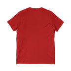 V-Neck Tee — "I Was Born at a Very Young Age and It's Been Downhill Since" Funny Adulting Shirt