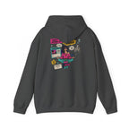 Retro Inspo Hoodie — 'Nope' Meditation Collage Graphic Hooded Sweatshirt