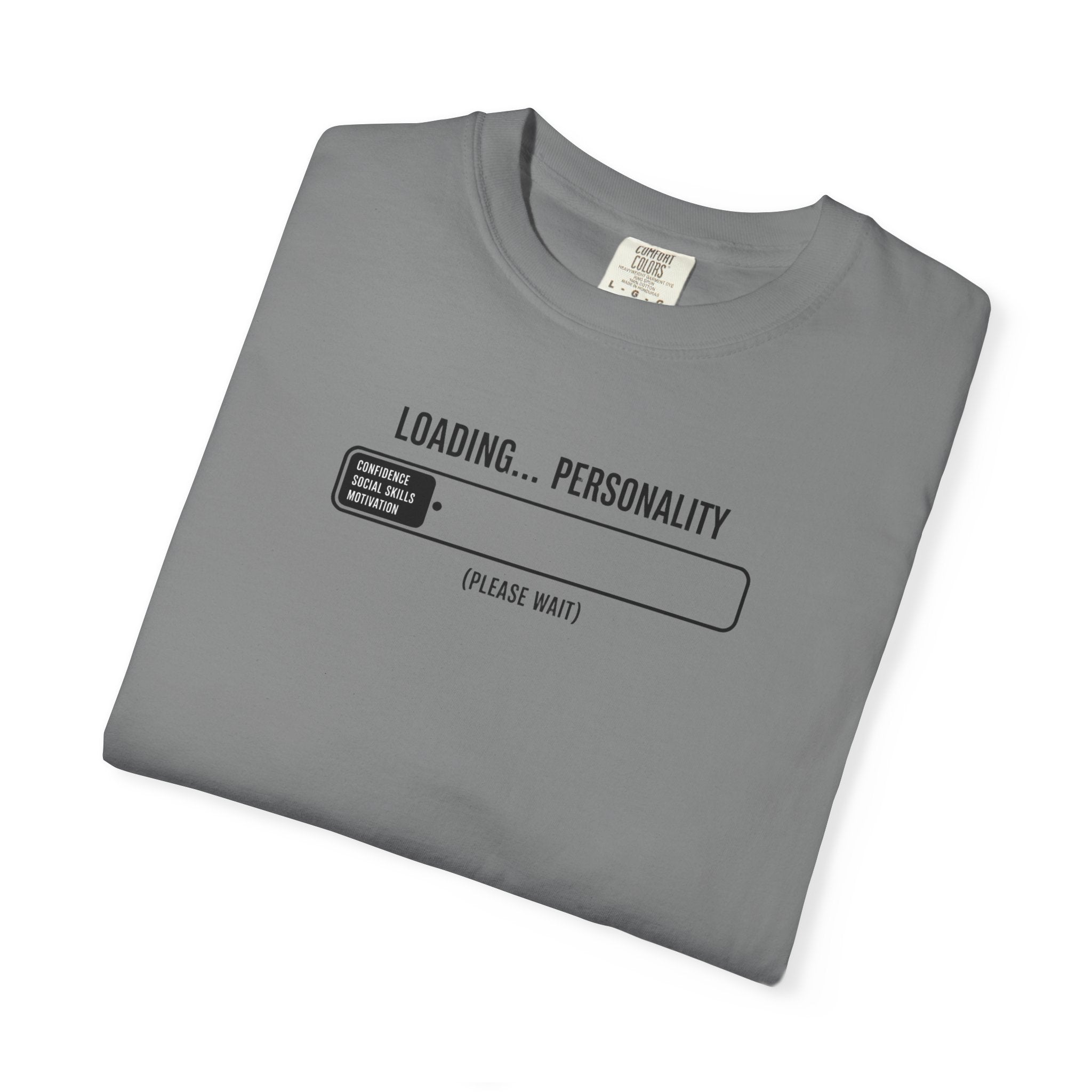 Loading Personality T-Shirt — Funny Progress Bar Graphic Tee