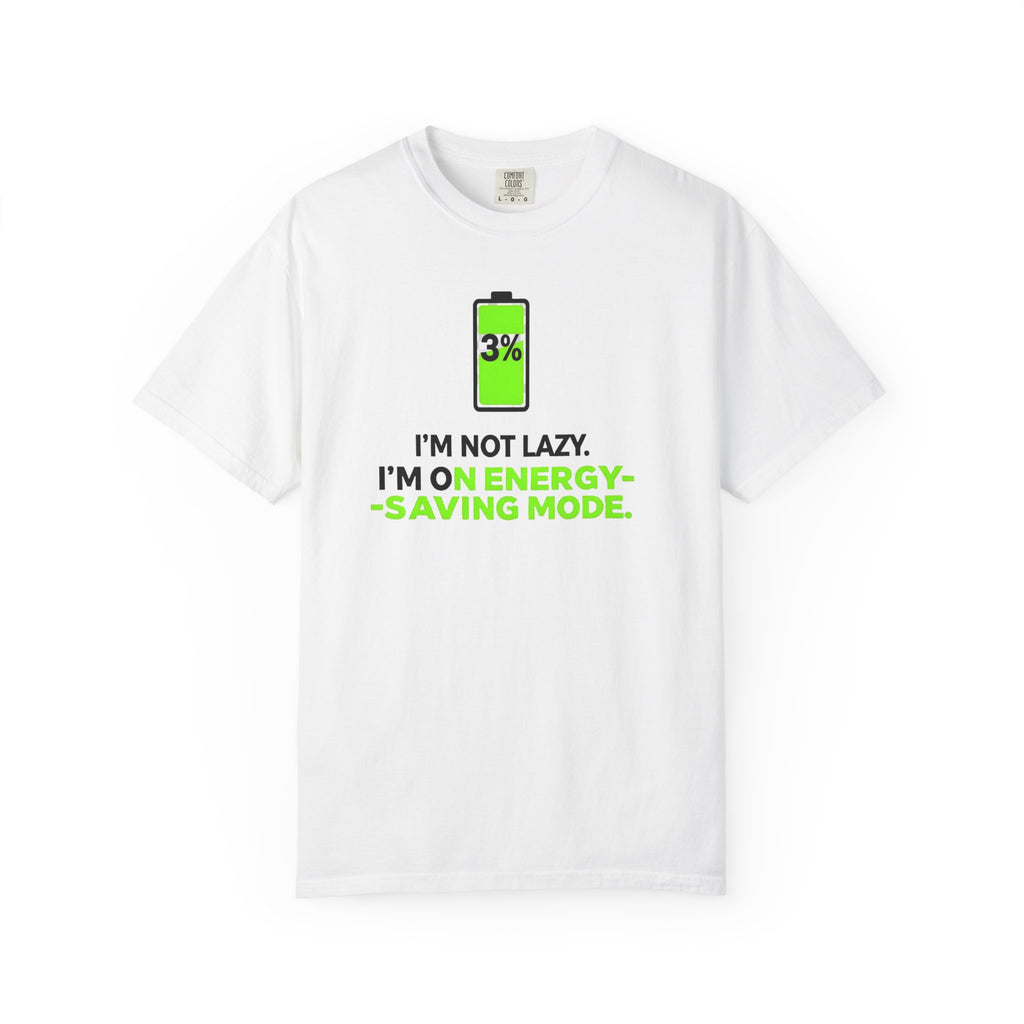 Energy-Saving Mode T-Shirt — 3% Battery Funny Graphic Tee