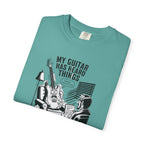 Guitar Lover T‑Shirt — "My Guitar Has Heard Things" Acoustic Music Tee