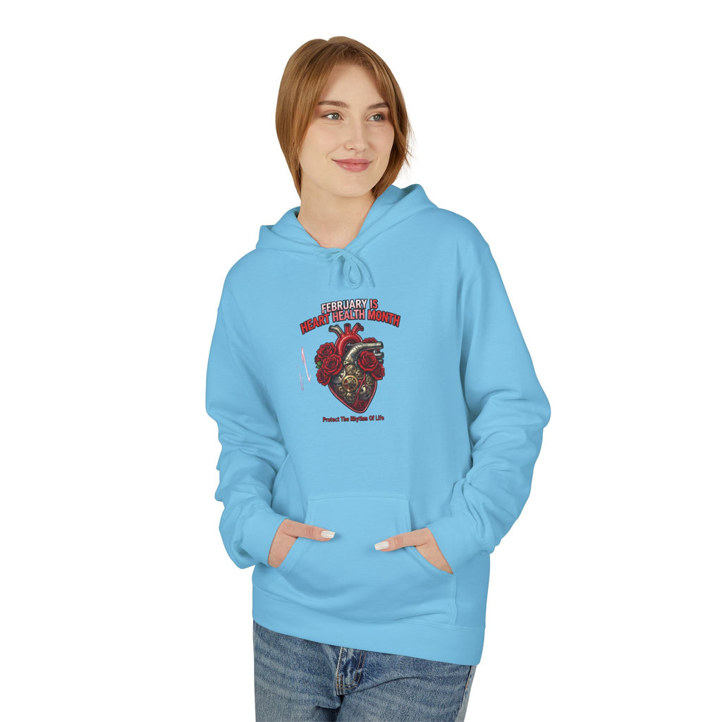 Hockey Heart Shield Hoodie — Proud to Play 'Til the End