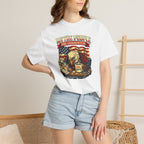 T-Shirt — "We the People Are Exhausted" Patriotic Vintage Eagle Tee