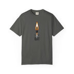 Motivational Flame T-Shirt — "The Day I Don't Quit" Inspirational Tee