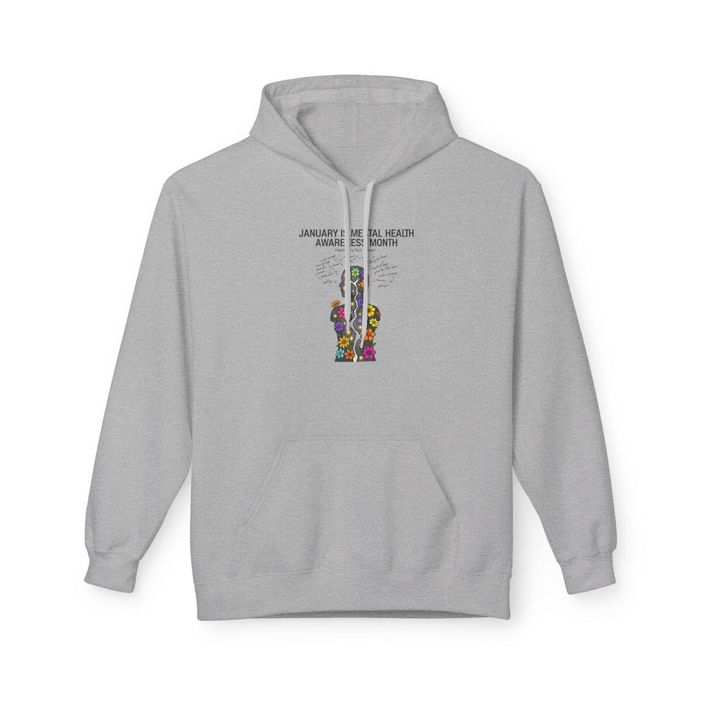 Mental Health Awareness Hoodie – 'Be Real, Be Heard' Supportive Graphic Pullover
