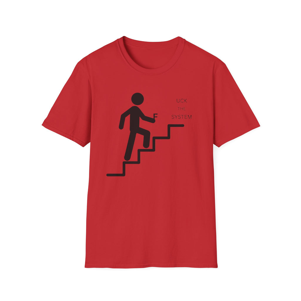 Stairway to F System T-Shirt — Minimalist Climbing Graphic Tee