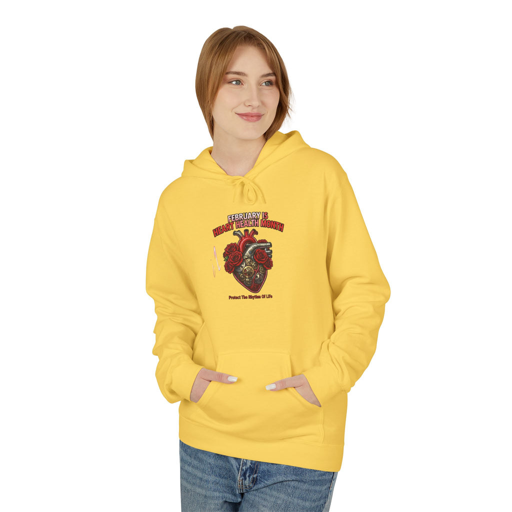Hockey Heart Shield Hoodie — Proud to Play 'Til the End