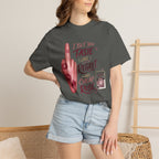 Graphic T-Shirt — 'I Bet You Taste Like Regret and Cheap Rose' Bold Middle-Finger Design