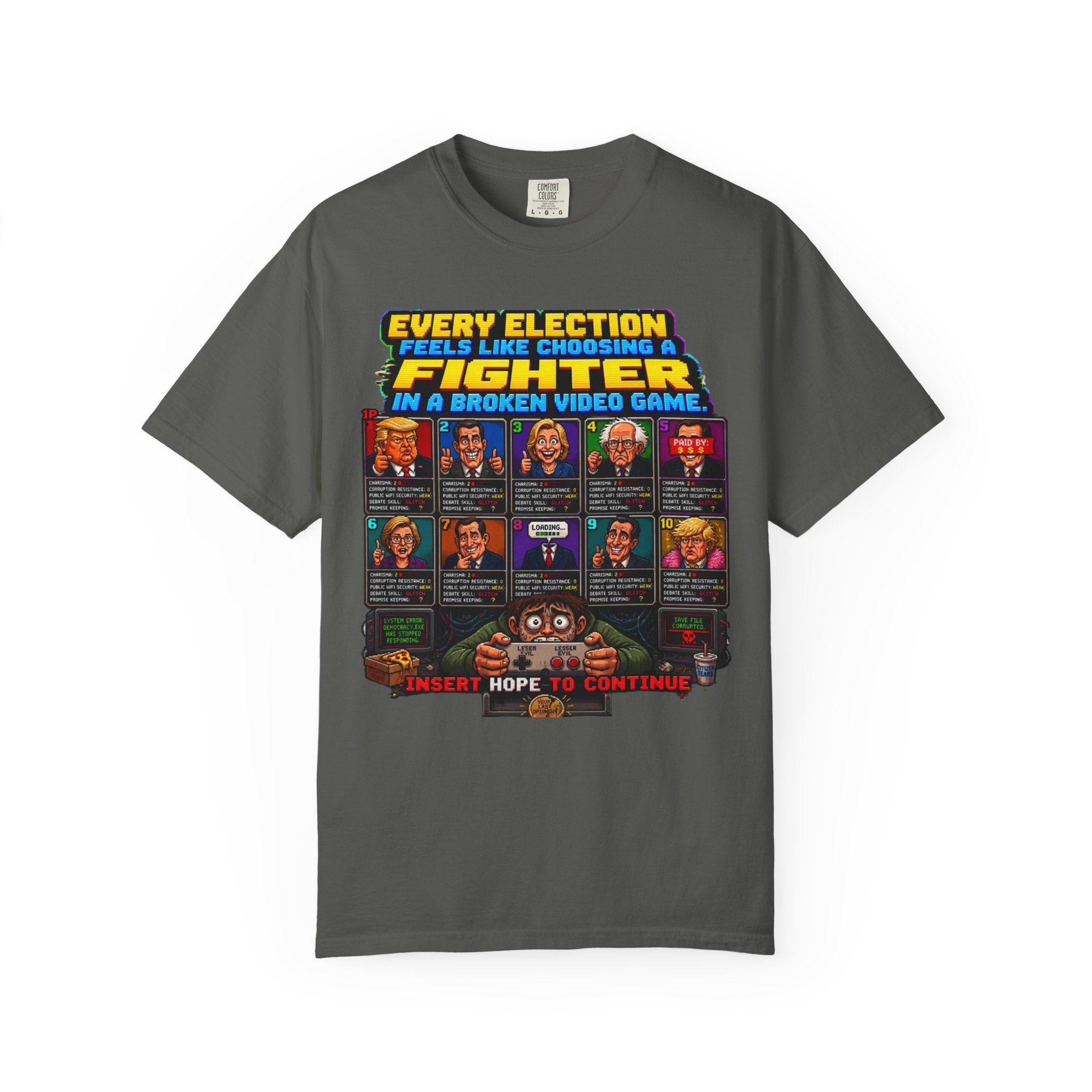 Retro Video Game 'Every Election Feels Like Choosing a Fighter' T-Shirt