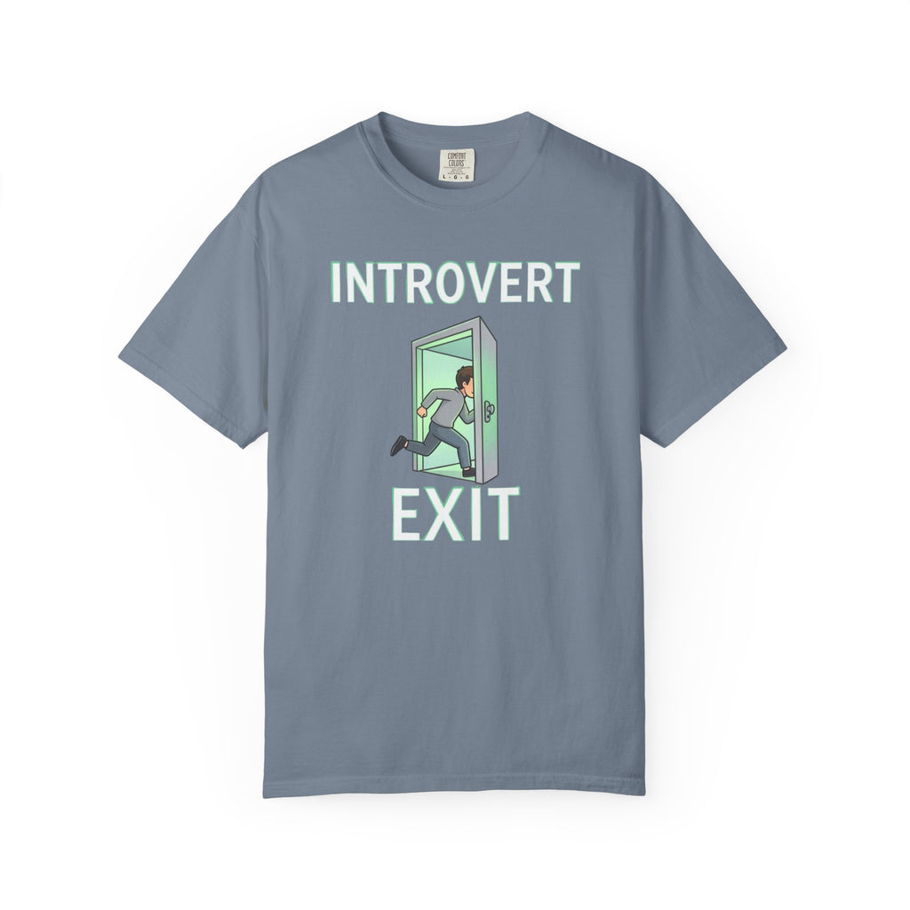 Introvert Exit T-Shirt — Funny Introvert Graphic Tee