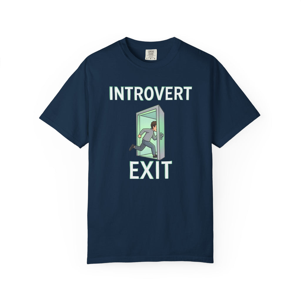 Introvert Exit T-Shirt — Funny Introvert Graphic Tee