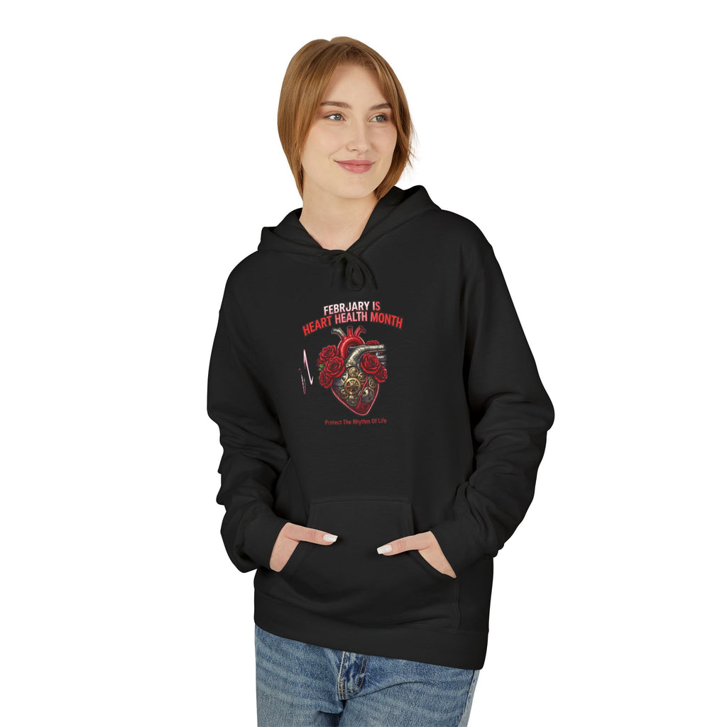 Hockey Heart Shield Hoodie — Proud to Play 'Til the End