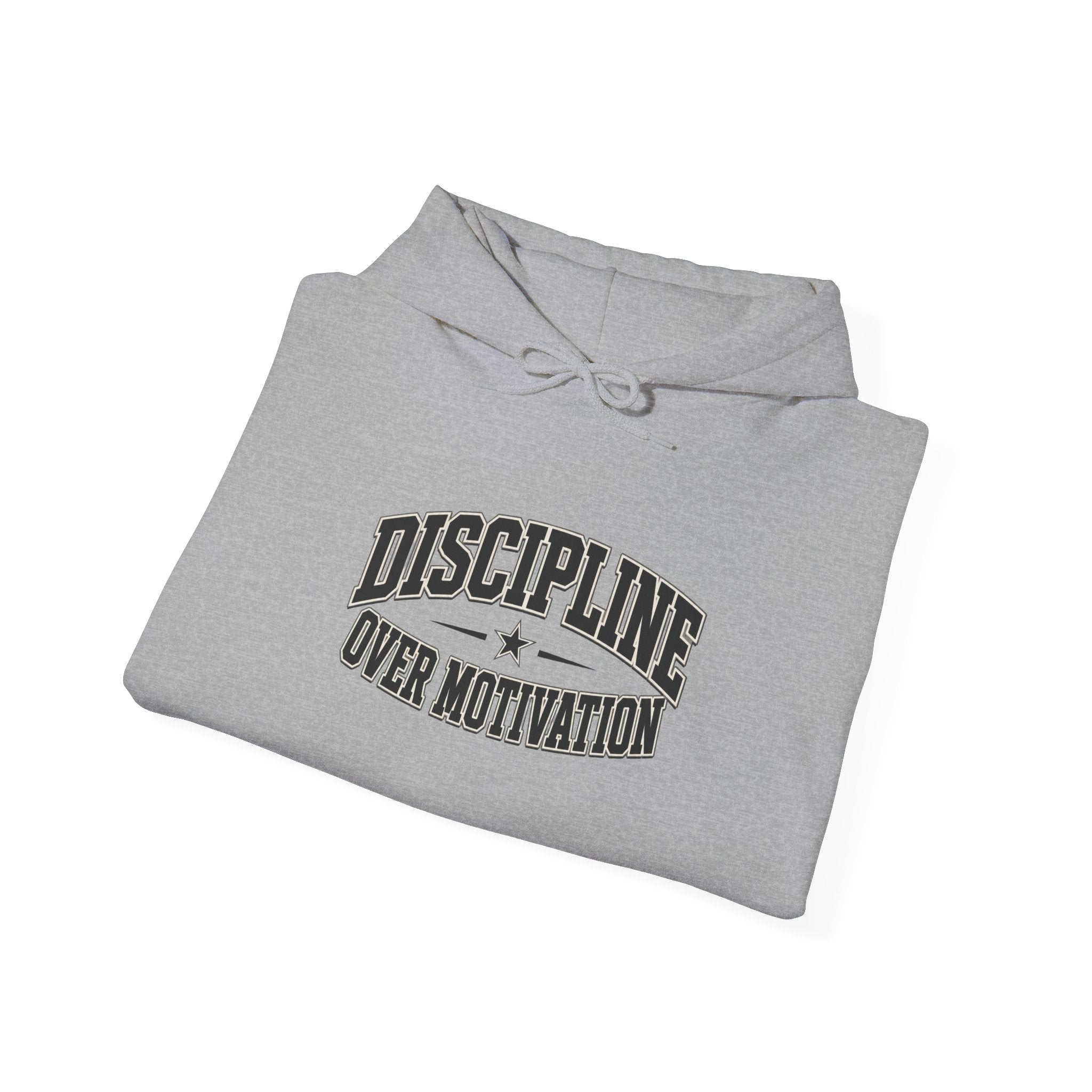 Discipline Over Motivation Hoodie – Motivational Gym Hoodie