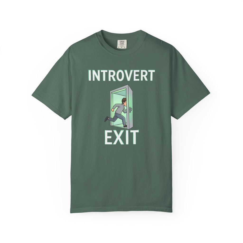 Introvert Exit T-Shirt — Funny Introvert Graphic Tee