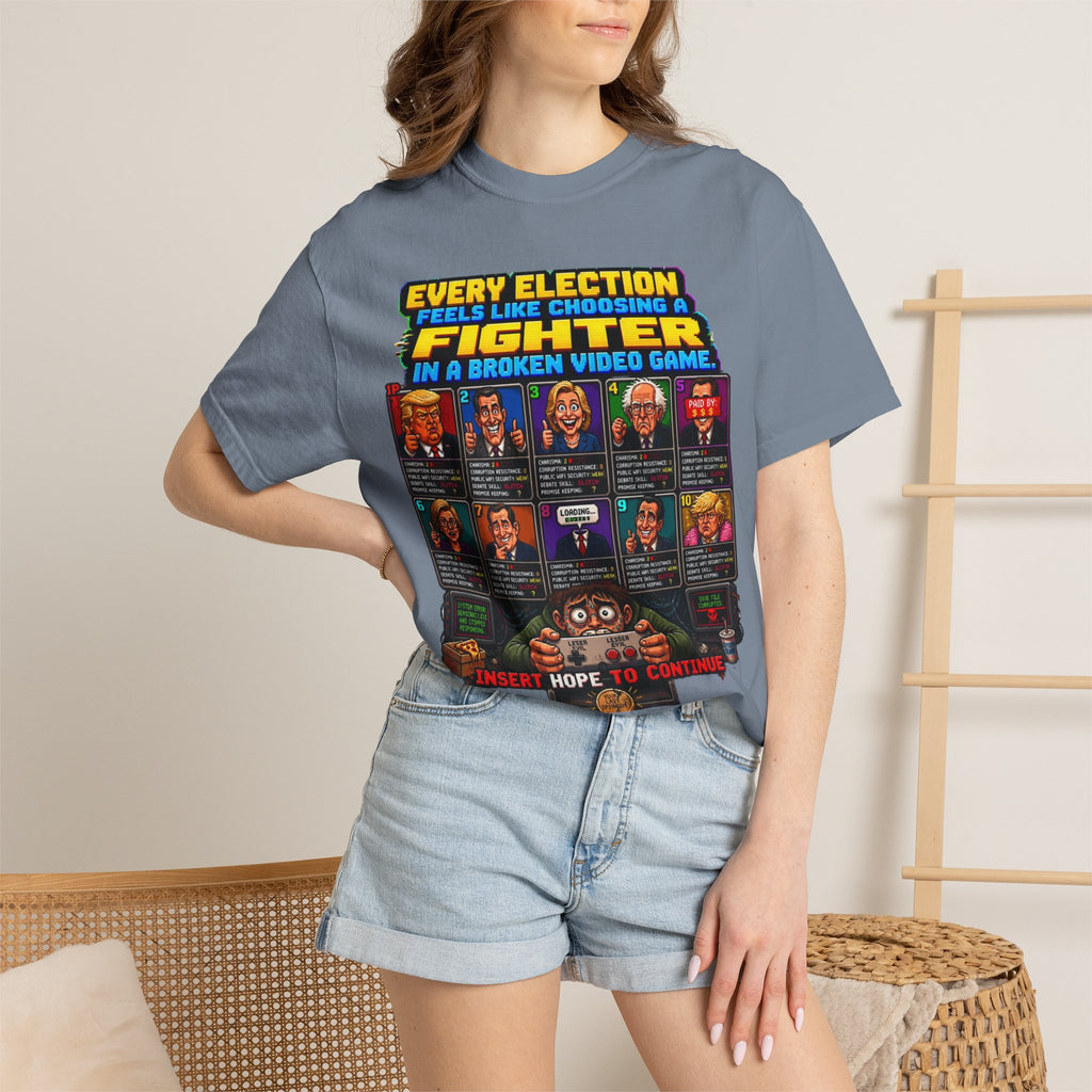 Retro Video Game 'Every Election Feels Like Choosing a Fighter' T-Shirt