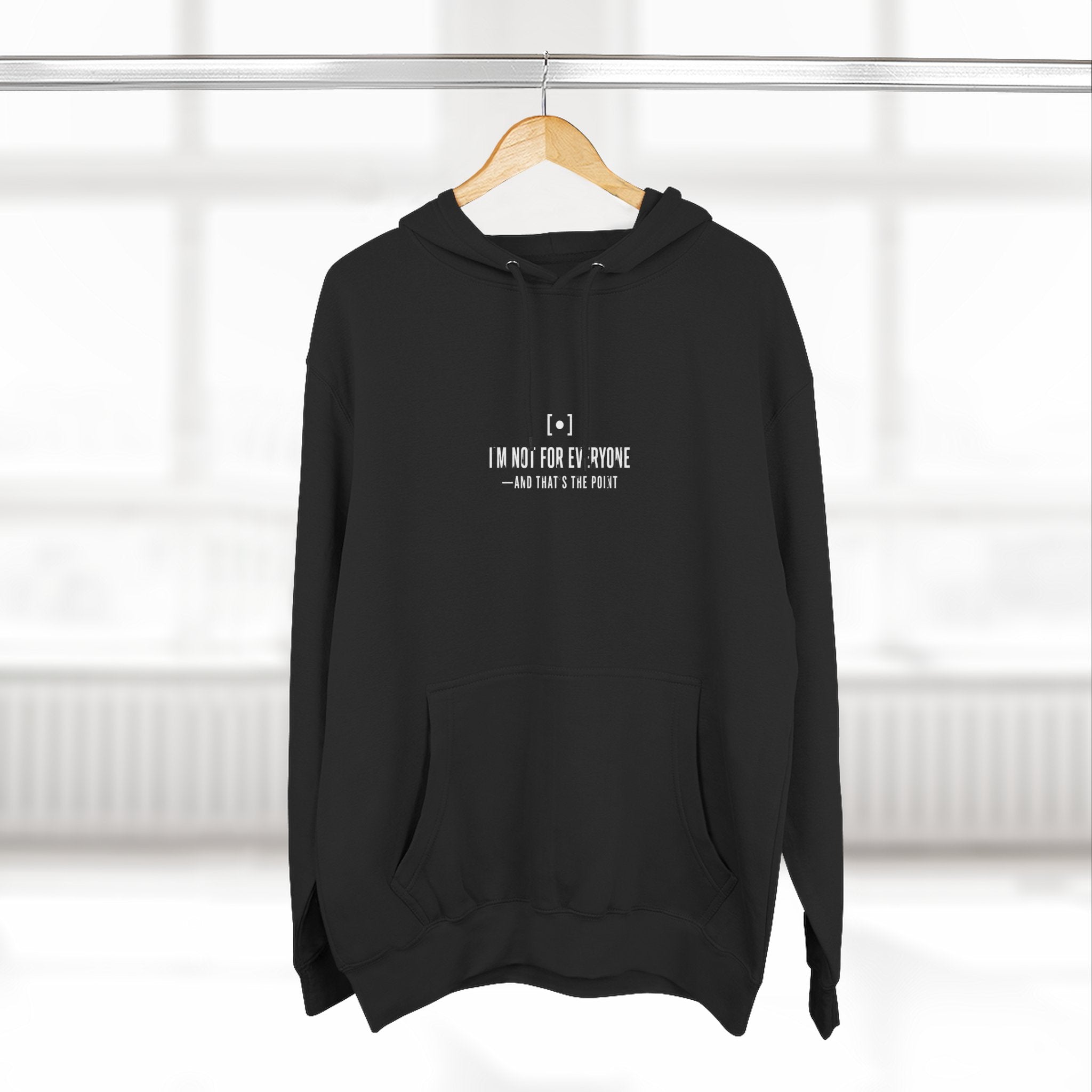 Minimal Embroidered Fleece Hoodie