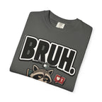 Bruh Raccoon Graphic T-Shirt — Lazy Chill Cartoon Tee