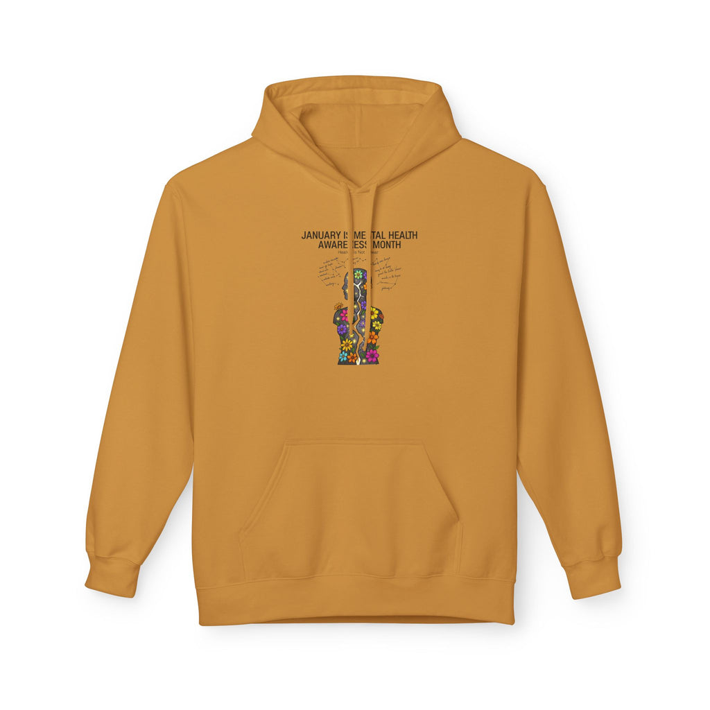 Mental Health Awareness Hoodie – 'Be Real, Be Heard' Supportive Graphic Pullover