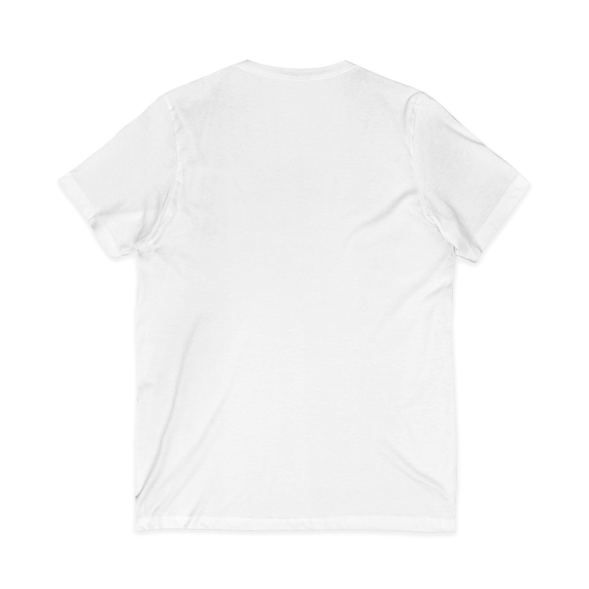 V-Neck Tee — "I Was Born at a Very Young Age and It's Been Downhill Since" Funny Adulting Shirt