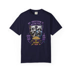 Theater Masks Popcorn Tee — “My Obsession Is Watching People” Graphic T-Shirt