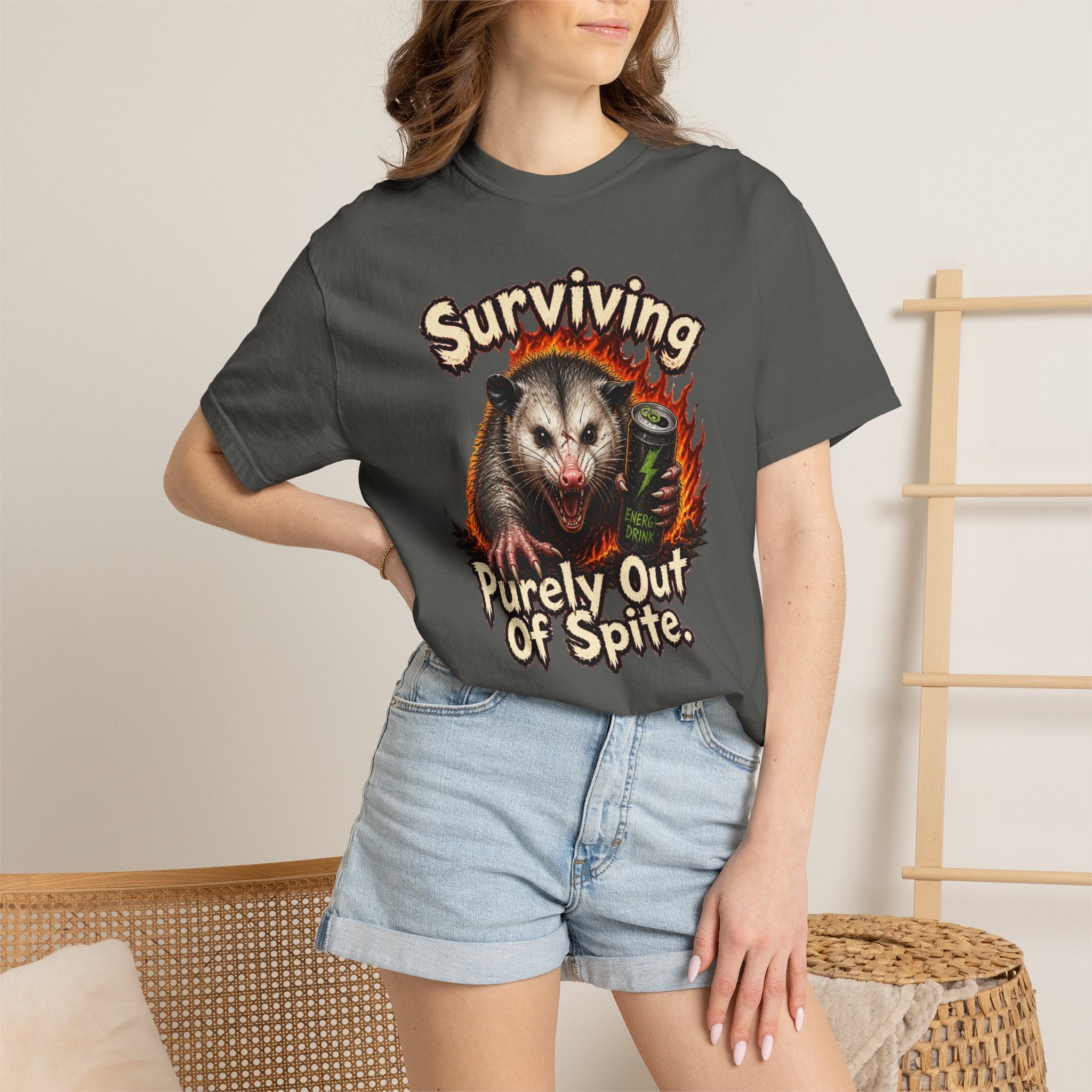 Surviving Purely Out Of Spite Opossum T-Shirt
