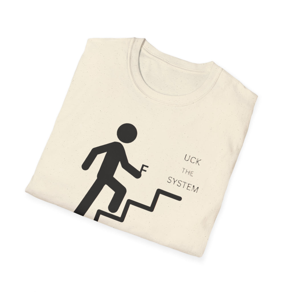 Stairway to F System T-Shirt — Minimalist Climbing Graphic Tee