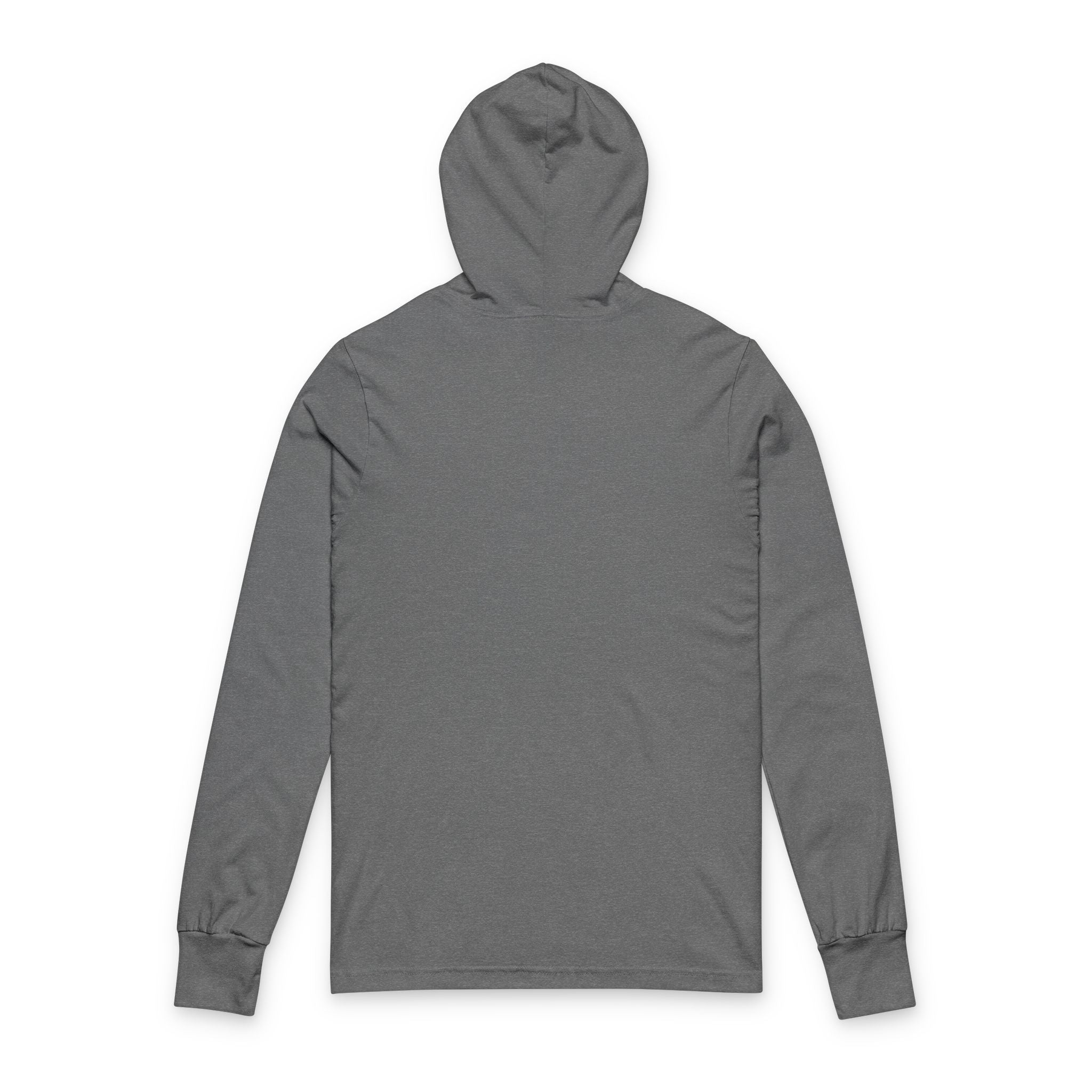 Hooded Long Sleeve Tee — "Socially Exhausted But Still Iconic" Graphic