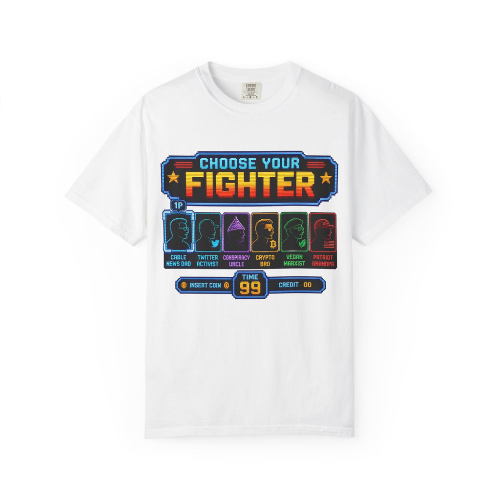 Choose Your Fighter Retro Arcade T-Shirt