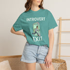Introvert Exit T-Shirt — Funny Introvert Graphic Tee